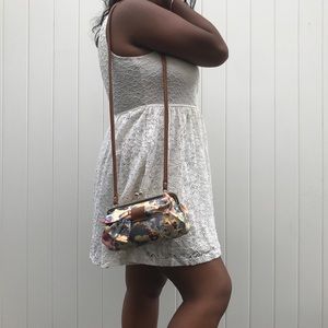 Floral American Eagle Crossbody Purse